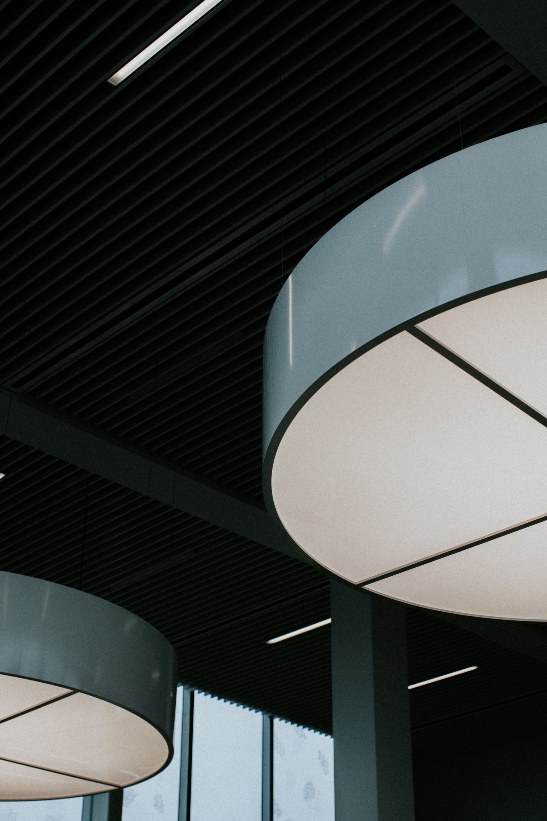 Illustrative interior with recessed lighting